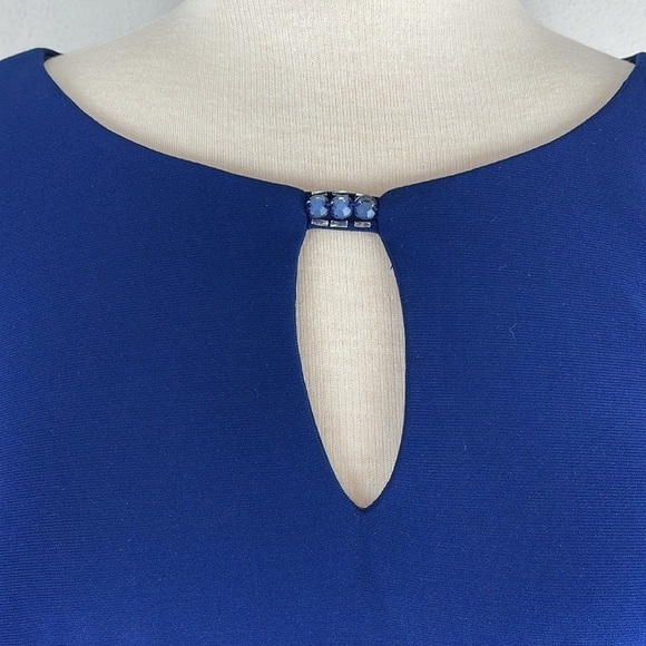 ALEX Evenings Jeweled Cuff Column Formal Gown - Picture 7 of 15